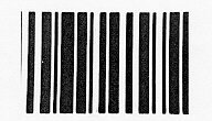 Bar code with clean edges without voids.