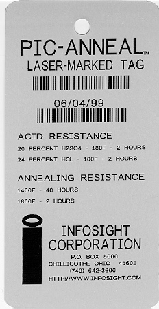 PIC-ANNEAL Metal Tag Sample