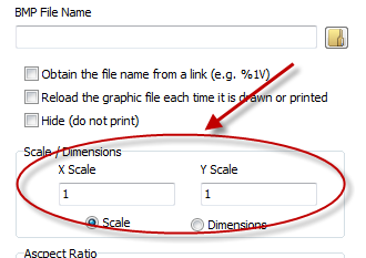 keep graphic scale factors equal to one
