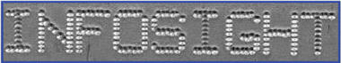 INFODENT� stamper sample mark