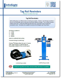 Tag roll rewinder makes it easy to manage metal tags