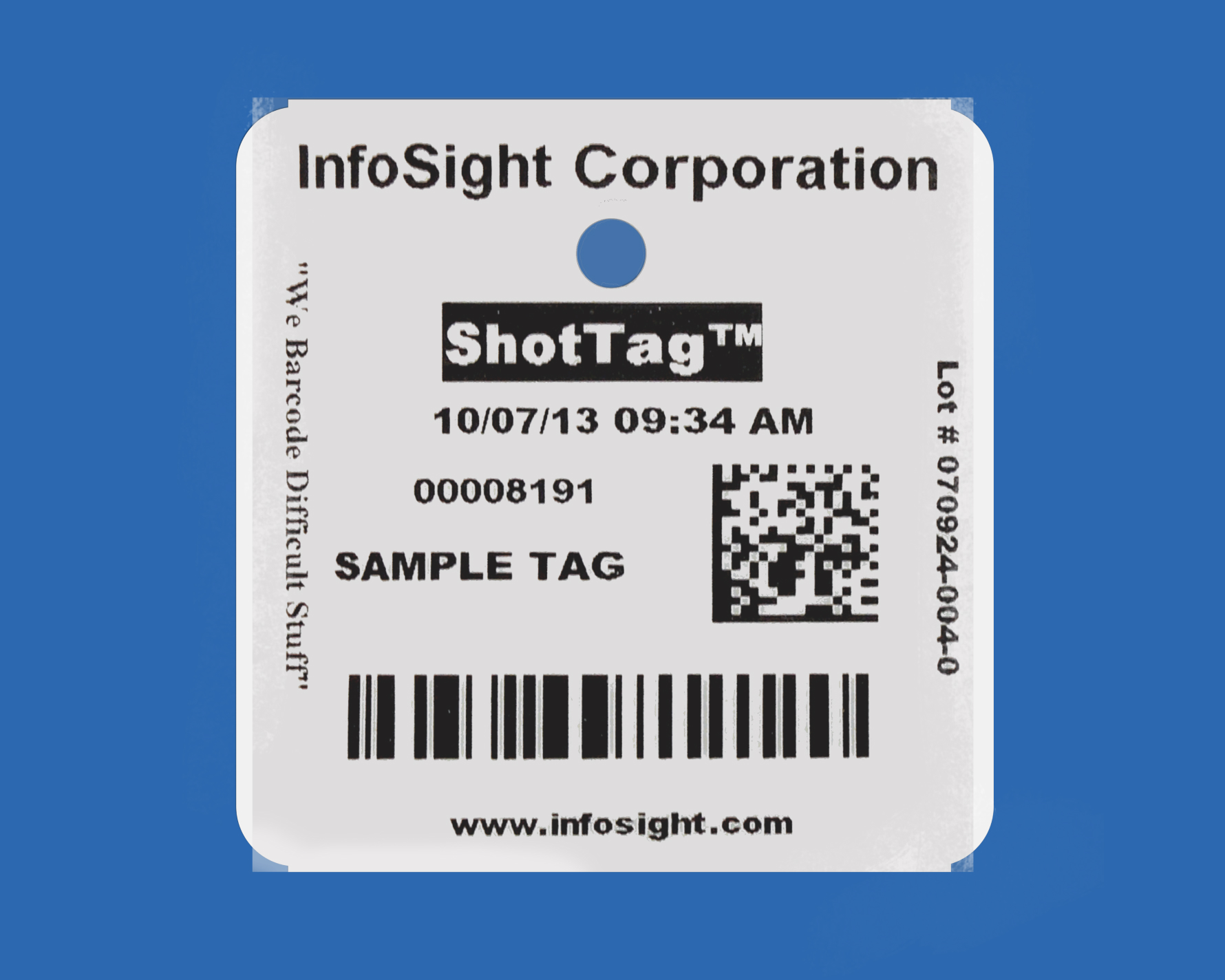 ShotTag™ ID Tag for Fabricators
