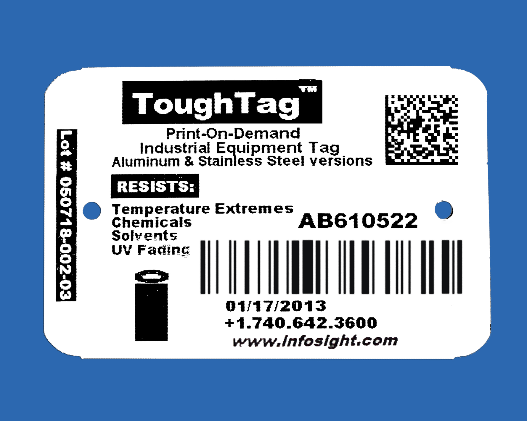 ToughTag® Metal ID Tag