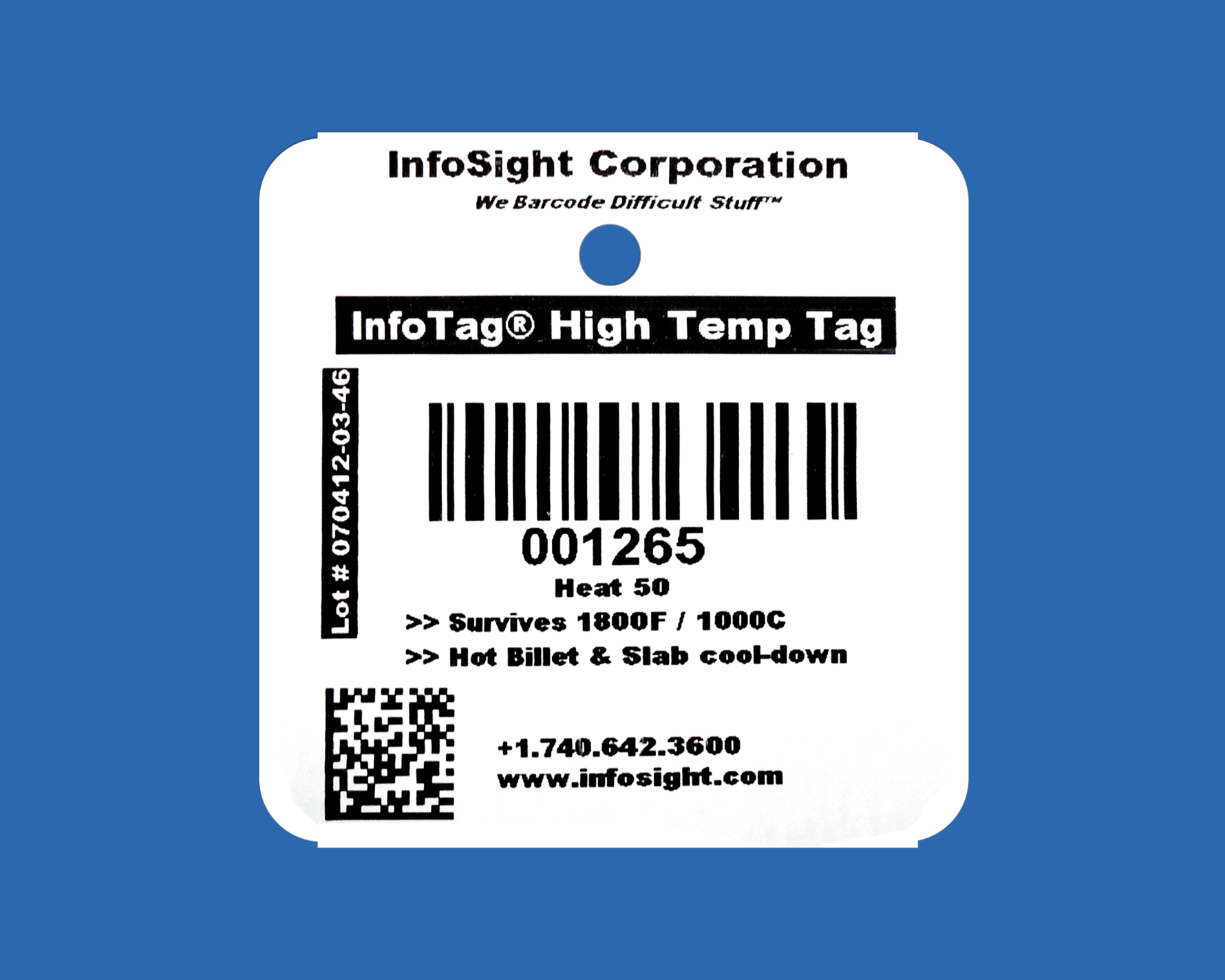 InfoTag® Metal ID Tag