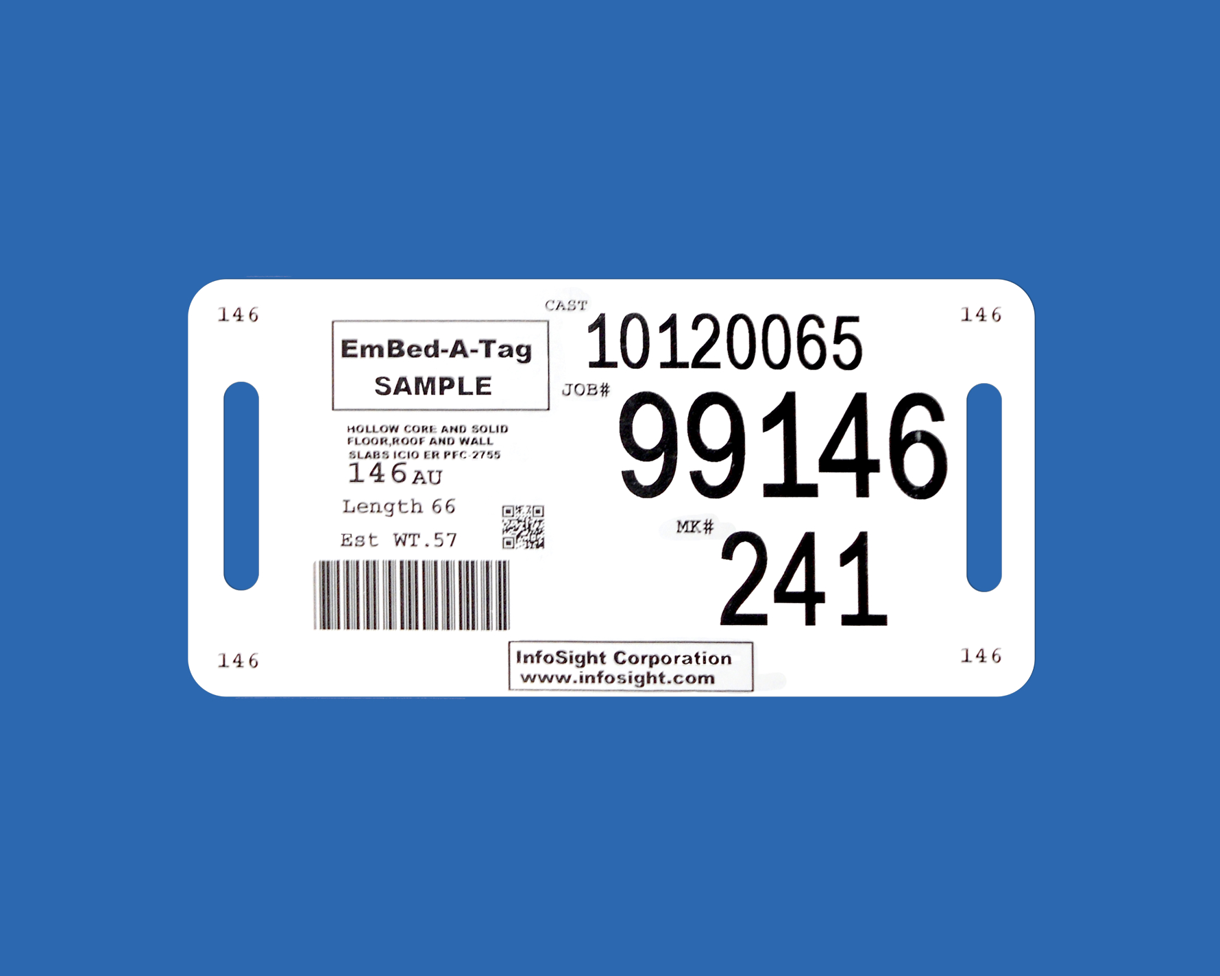 Embed-A-Tag™ ID Tag for Concrete