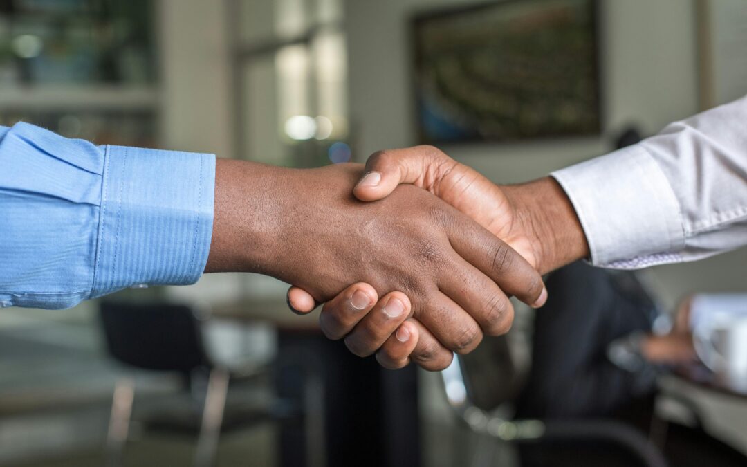 hand shake between partners